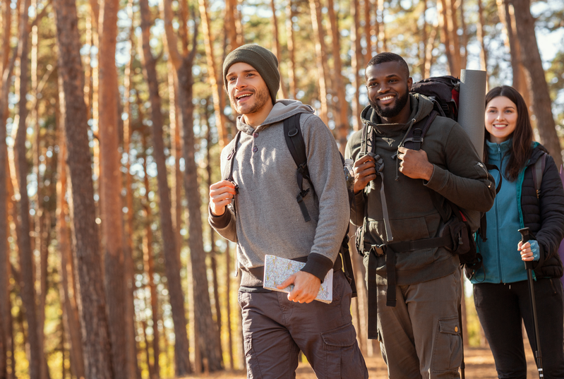 people hiking in the smokies