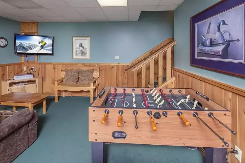 foosball table in 5 bedroom cabin