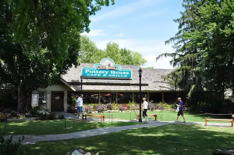 The Old Mill Pottery House Cafe & Grille in Pigeon Forge.