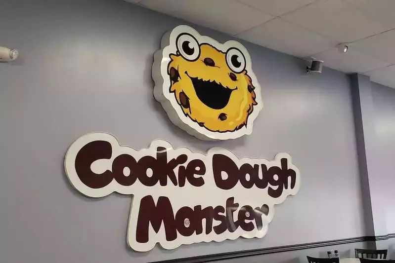 Cookie Dough Monster sign