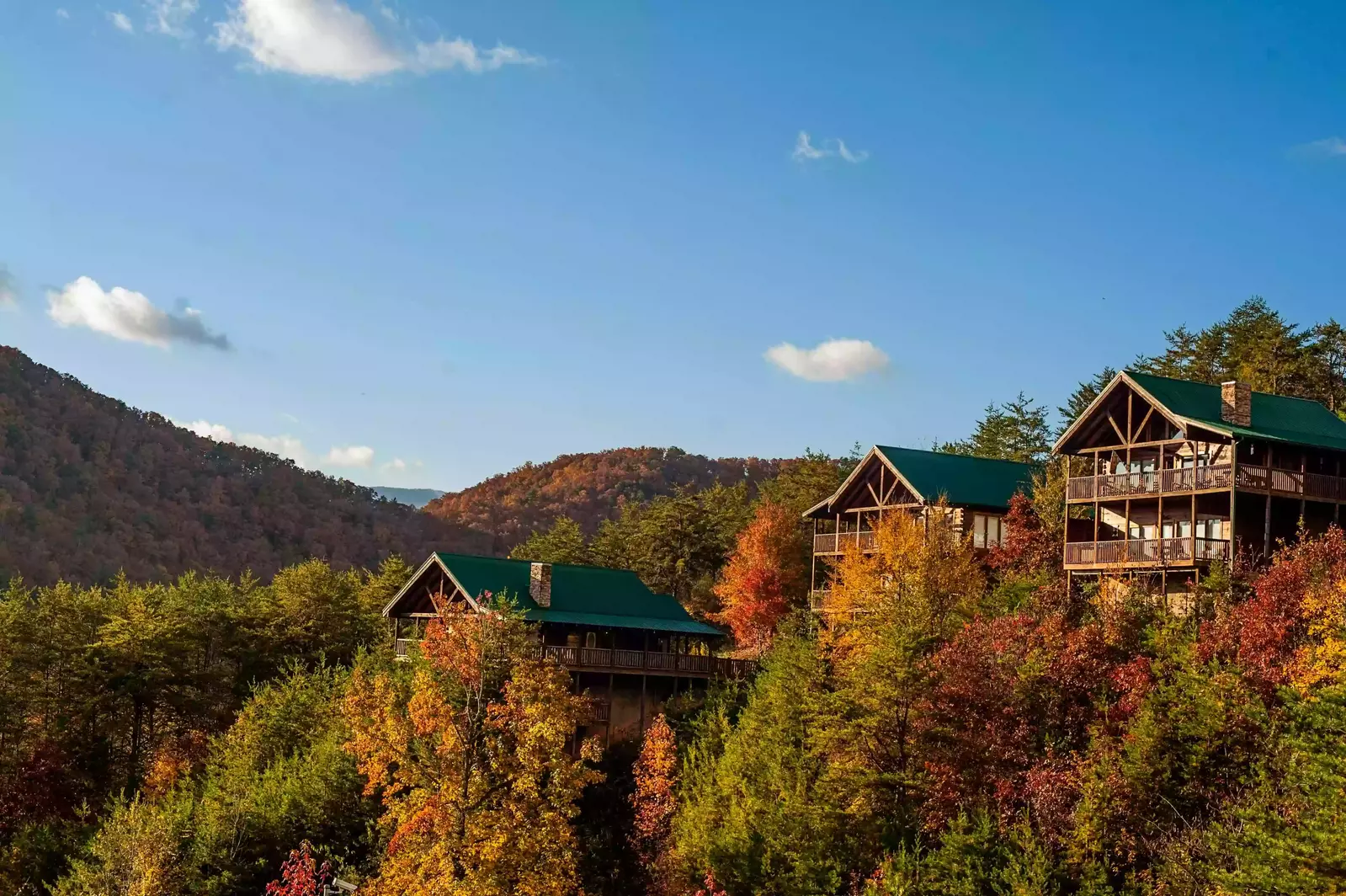 cabins in pigeon forge during the fall